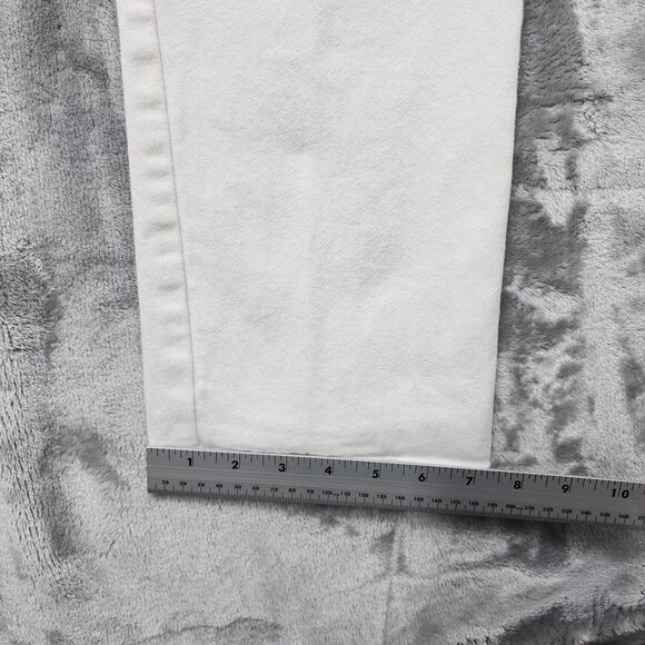 Gloria Vanderbilt Jeans Womens 12P PETITE White High Rise Straight Leg Stretch - Picture 13 of 14